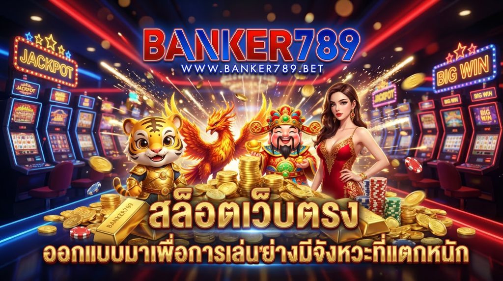 Banker789 สล็อตเว็บตรง ออกแบบมาเพื่อการเล่นอย่างมีจังหวะที่แตกหนัก